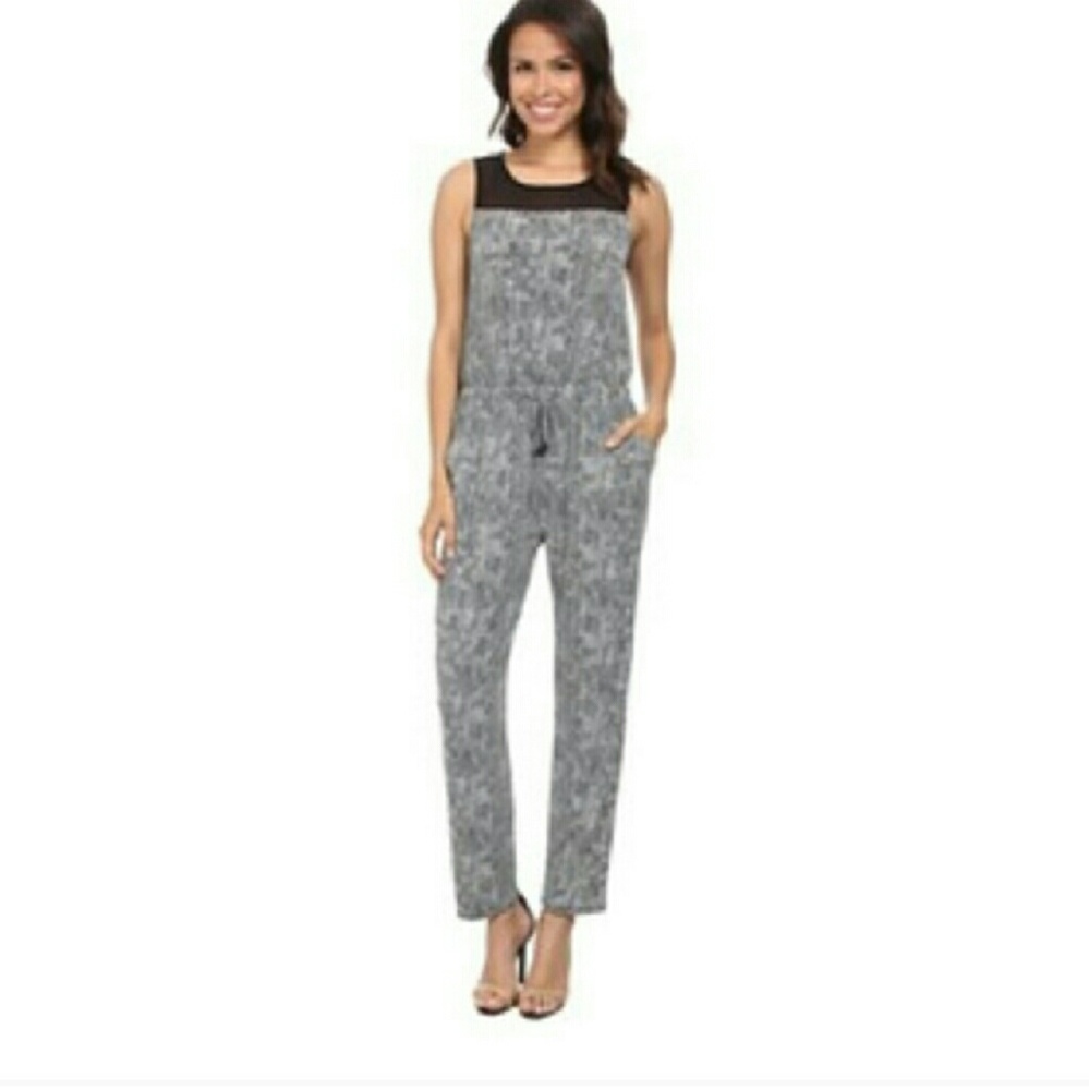 Vince Camuto Sleeveless Scale Print Jumpsuit
